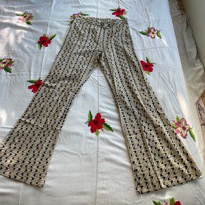 Gimaguas Wavy Print Cotton Flare Pant